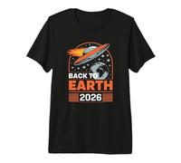 Design rétro Parodie de Science-Fiction Extraterrestre Invasion T-Shirt Haut de Gamme