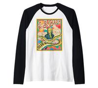 Design rétro Pop Classique Amateur de Musique Bach Manche Raglan