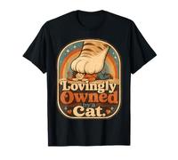 Design rétro pour Animaux de Compagnie, conçu avec Amour par Un Chat pour Les propriétaires de Chats T-Shirt