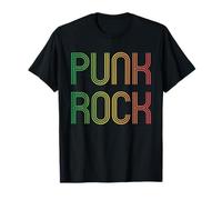 Design rétro Punk Rock des années 80 aux Couleurs du Drapeau Reggae T-Shirt