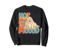 Design rétro Vintage Grumpy Walrus Not Feeling It Sweatshirt