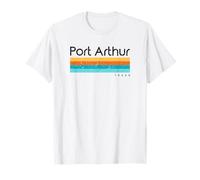 Design rétro vintage Port Arthur TX Texas USA T-Shirt