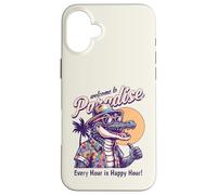 Design rétro « Welcome to Paradise » - Style rétro Coque pour iPhone 16 Plus