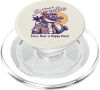 Design rétro « Welcome to Paradise » - Style rétro PopSockets PopGrip pour MagSafe