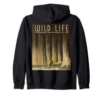 Design rétro « Wild Life » des Parcs nationaux Sweat à Capuche