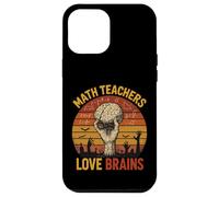 Design rétro Zombie mathématiques pour professeurs d'amour et Cerveaux Coque pour iPhone 12 Pro Max
