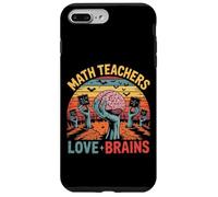 Design rétro Zombie mathématiques pour professeurs d'amour et Cerveaux Coque pour iPhone 7 Plus/8 Plus
