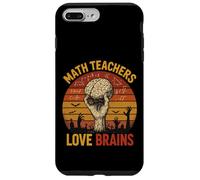 Design rétro Zombie mathématiques pour professeurs d'amour et Cerveaux Coque pour iPhone 7 Plus/8 Plus
