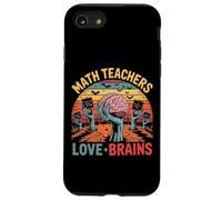 Design rétro Zombie mathématiques pour professeurs d'amour et Cerveaux Coque pour iPhone SE (2020) / 7/8