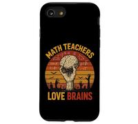 Design rétro Zombie mathématiques pour professeurs d'amour et Cerveaux Coque pour iPhone SE (2020) / 7/8