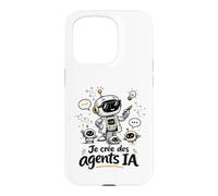 Design Robot Créateur d’Agents IA Coque pour iPhone 15 Pro