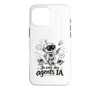 Design Robot Créateur d’Agents IA Coque pour iPhone 16 Pro Max