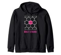 Design Robuste en nid d'abeille Rose Sweat à Capuche