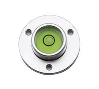 Design rond de 35 mm, fiole en verre transparent, boîtier en métal, lecture précise des bulles, boîte à outils essentielle (vert)