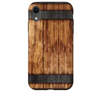 Design Rustique en Forme de tonneau à Whisky fabriqué à la Main pour Plus de Style Coque pour iPhone XR