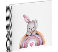 Design Sa-131 Album Photo À Spirale, Motif Lapin Malin, 25 X 25 Cm