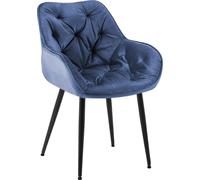 Design-Shop Chaise Tanna - velours - Vert