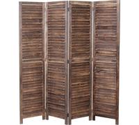 Design-Shop Paravent vintage Shabby C30 ~ 170 x 160 cm - Marron