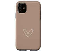 Design Simple cœur Romantique féminin Anthracite Coque pour iPhone 11