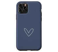Design Simple cœur Romantique féminin Anthracite Coque pour iPhone 11 Pro