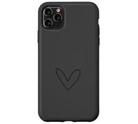 Design Simple cœur Romantique féminin Anthracite Coque pour iPhone 11 Pro Max