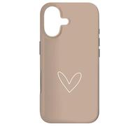 Design Simple cœur Romantique féminin Anthracite Coque pour iPhone 17