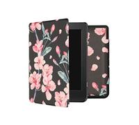 Design Slim Hard Case Sleepcover pour Kobo Nia - Blossom Watercolor Black
