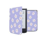 Design Slim Hard Case Sleepcover pour Pocketbook Touch Lux 5 / HD 3 / Basic Lux 4 / Vivlio Lux 5 - Flowers Distance