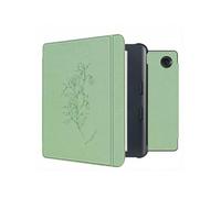 imoshion Design Slim Hard Sleepcover avec support pour Kobo Libra Colour - Floral Green
