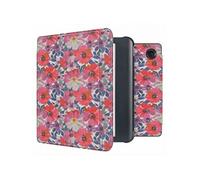 Design Slim Hard Sleepcover avec support pour Kobo Libra Colour - Flower Watercolor