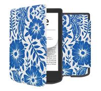 imoshion Design Slim Hard Case Sleepcover pour Pocketbook Verse / Verse Pro / Verse Pro Color / Vivlio Light / Light HD - Flower Tile