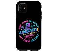 Design « Some Things Better Left Unsaid » Coque pour iPhone 11