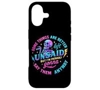 Design « Some Things Better Left Unsaid » Coque pour iPhone 17