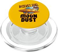 Design Spatial rétro UFO avec Carburant pour fusées et poussière de Lune PopSockets PopGrip pour MagSafe