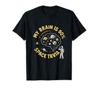 Design spirale « My Brain Is 90% Space Trivia Galaxy » T-Shirt