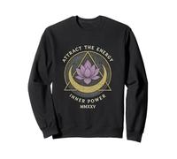 Design Spirituel Lotus et Lune pour Une énergie Positive Sweatshirt