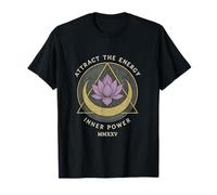 Design Spirituel Lotus et Lune pour Une énergie Positive T-Shirt