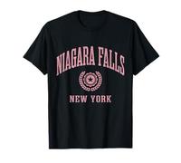 Design sportif universitaire vintage de Niagara Falls dans l'État de New York T-Shirt