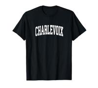 Design sportif vintage Charlevoix Michigan MI T-Shirt