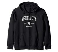 Design Sportif Vintage de Virginia City Nevada NV Sweat à Capuche