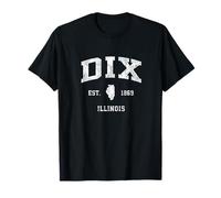 Design sportif vintage Dix Illinois IL T-Shirt