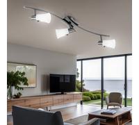 Design Spot Couvrir Lampe Spot Mobile Acier Verre Satiné Éclairage