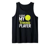 Design Supporter I Love My Tennis Player Débardeur