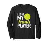 Design Supporter I Love My Tennis Player Manche Longue