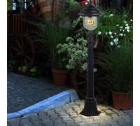 Design sur Pied Lampe Jardin Route Support Extérieur Éclairage Entrée Lanterne