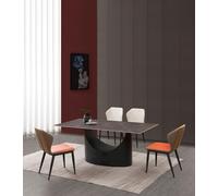 Design Table de salle à manger 4 chaises Set Garniture Salle Groupe 5 pcs. Tables Marbre Nouveau