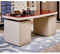 Design Table Secrétaire Bureau de luxe Métal Brillant Tables Bois Nouveau Meuble