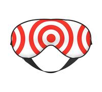 Design Target Masque de sommeil doux avec sangle réglable bloquant la lumière Masque de nuit réversible confortable