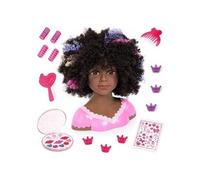 BAYER DESIGN - Tete a coiffer Charlène - Super Model cheveux bouclés avec maquillage G