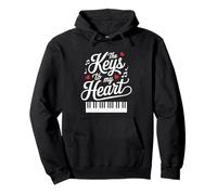 Design The Keys to My Heart Music Lover Sweat à Capuche